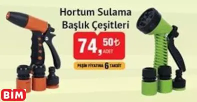 HORTUM SULAMA BAŞLIK ÇEŞİTLERİ